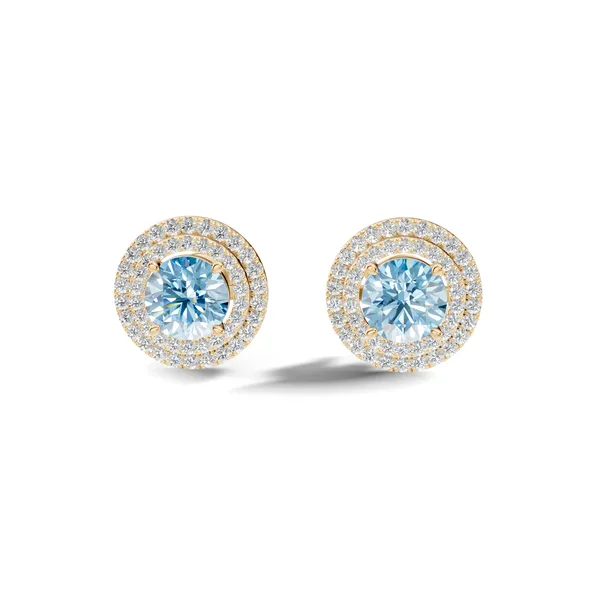 Rose_Blue_Stone_Stud_Earrings_For_Women