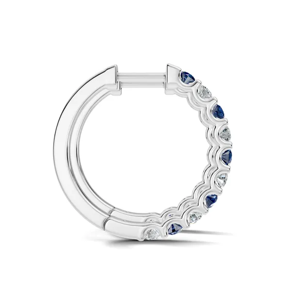 Rose_Blue_And_Clear_Stone_Hoop_Earrings_For_Women