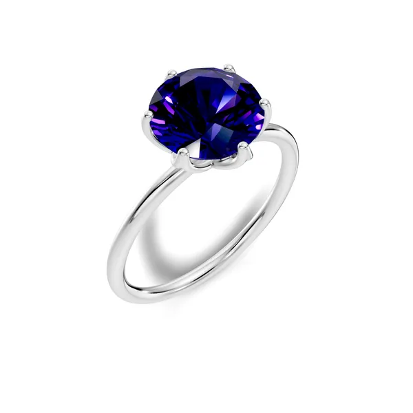 Rose_Blue_Solitaire_Ring_For_Women