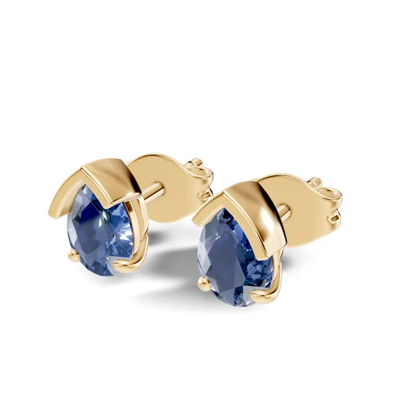 Blue_Teardrop_Stone_Stud_Earrings_For_Women