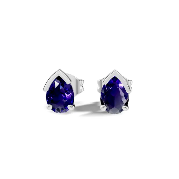 Blue_Teardrop_Stud_Earrings_For_Women