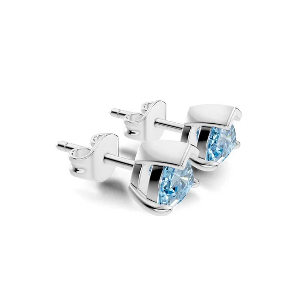Blue_Stone_Triangular_Stud_Earrings_For_Women
