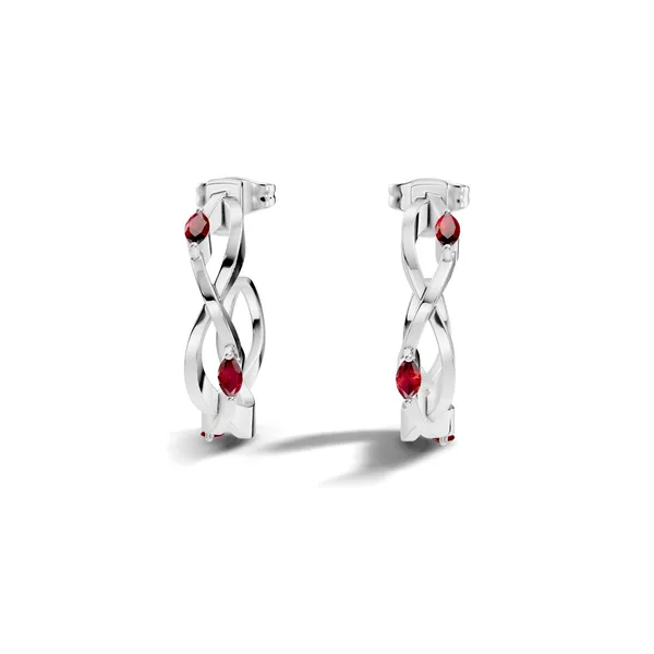 Red_Stone_Hoop_Earrings_For_Women