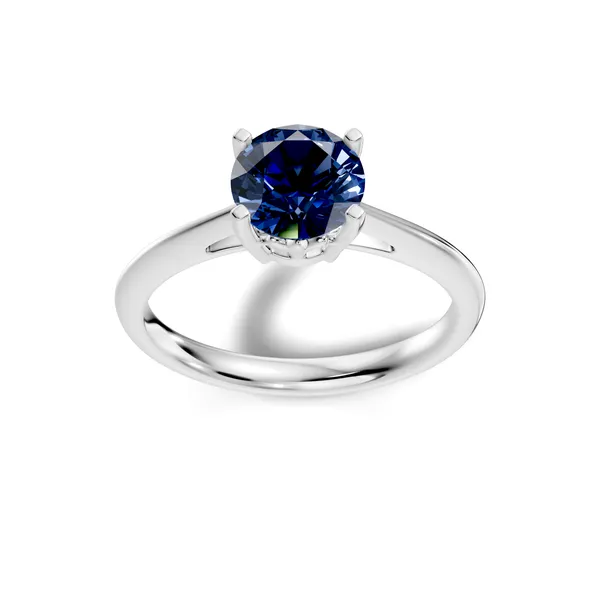 Blue_Solitaire_Ring_For_Women