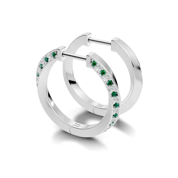Green_Stone_Hoop_Earrings_For_Women