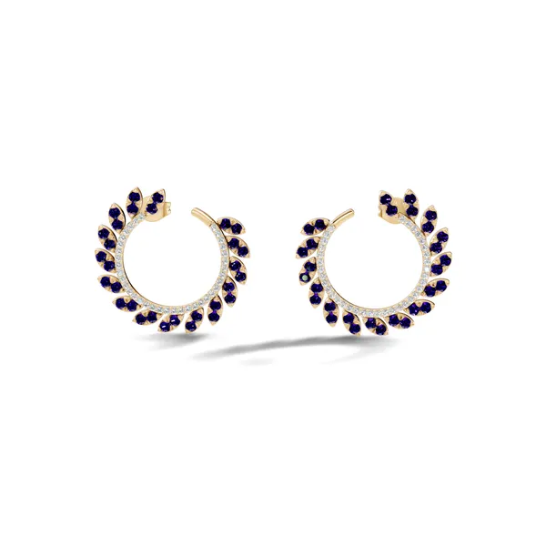 Blue_Stone_Hoop_Earrings_For_Women