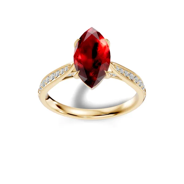 Red_Stone_Solitaire_Ring_For_Women