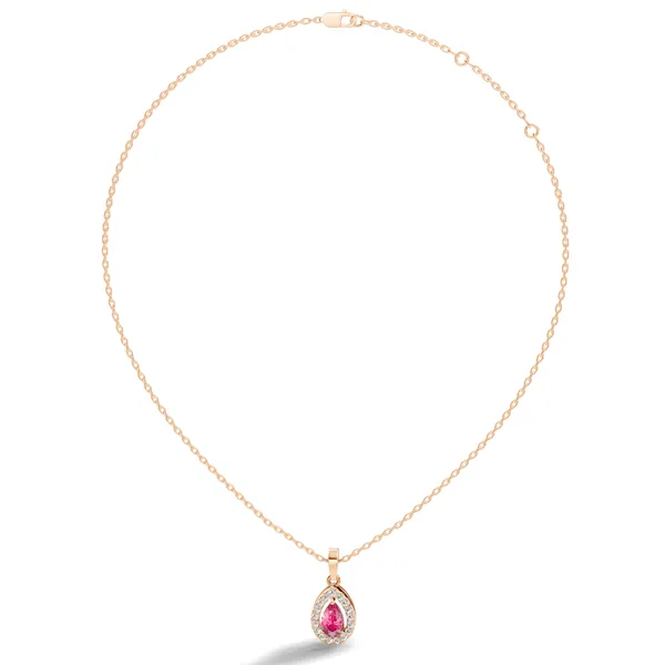 Rose_Teardrop_Pendant_Necklace_For_Women