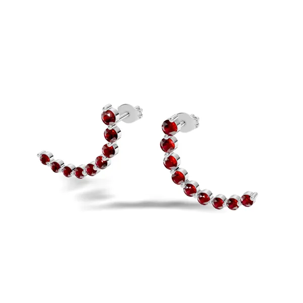 Red_Stone_Ear_Climber_Earrings_For_Women