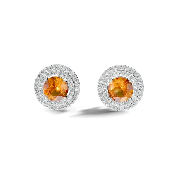 Rose_Orange_Stone_Stud_Earrings_For_Women
