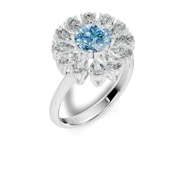 Blue_Stone_Floral_Cluster_Ring
