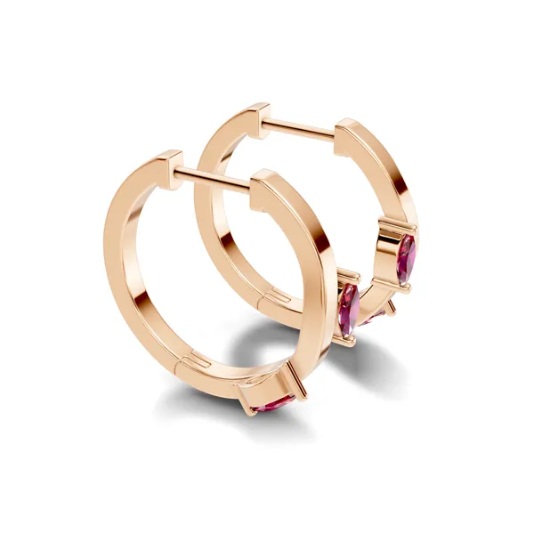 Pink_Stone_Hoop_Earrings_For_Women
