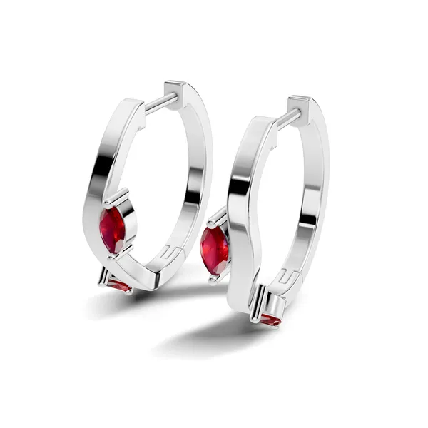 Red_Stone_Hoop_Earrings_For_Women
