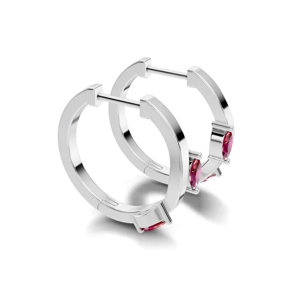 Pink_Stone_Hoop_Earrings_For_Women
