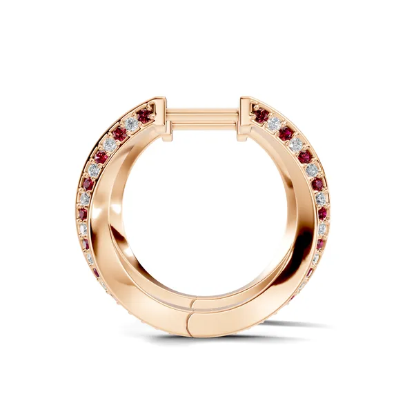 Rose_Multicolour_Stone_Hoop_Earrings_For_Women