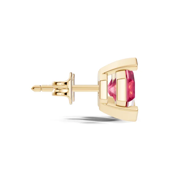 Pink_Gemstone_Geometric_Stud_Earrings_For_Women