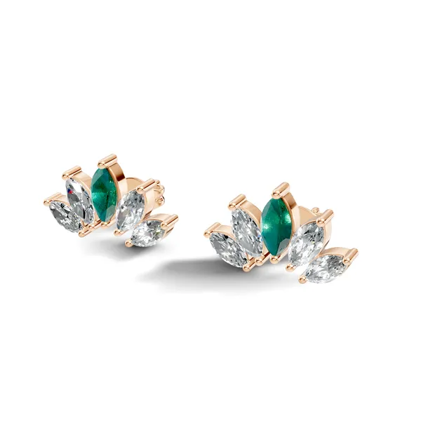Floral_Green_Stone_Stud_Earrings_For_Women