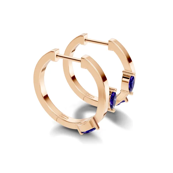 Rose_Blue_Stone_Hoop_Earrings_For_Women