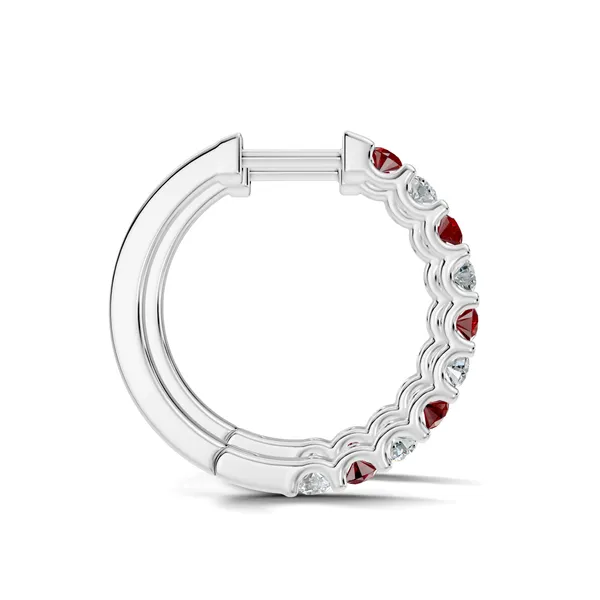 Red_And_Clear_Stone_Hoop_Earrings_For_Women