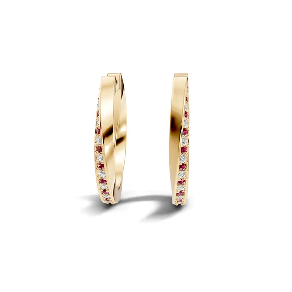 Rose_Multicolour_Stone_Hoop_Earrings_For_Women