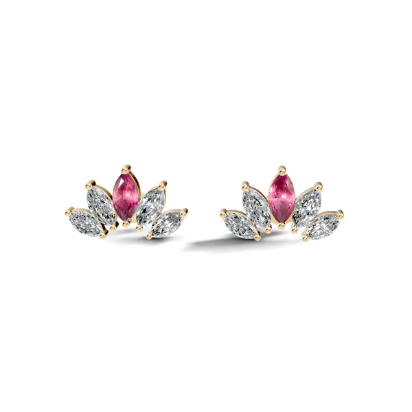 Rose_Floral_Stud_Earrings_For_Women