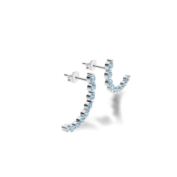 Rose_Blue_Stone_Ear_Climber_Earrings_For_Women