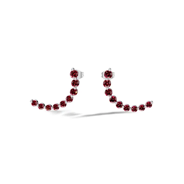 Rose_Red_Stone_Ear_Climber_Earrings_For_Women