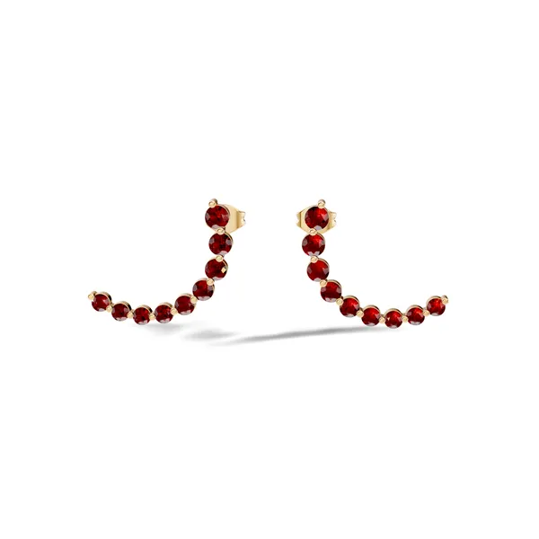 Red_Stone_Ear_Climber_Earrings_For_Women