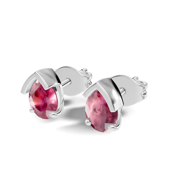Pink_Stone_Stud_Earrings_For_Women