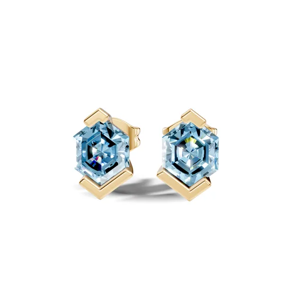 Hexagonal_Blue_Stone_Stud_Earrings_For_Women