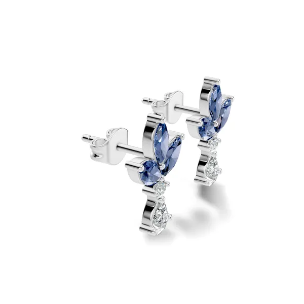 Blue_Floral_Drop_Earrings