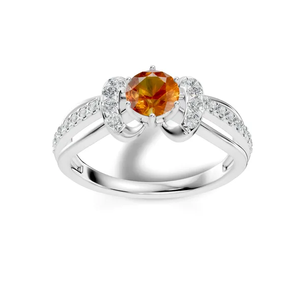 Rose_Orange_Gemstone_Ring_For_Women