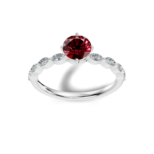 Rose_Red_Gemstone_Ring_For_Women