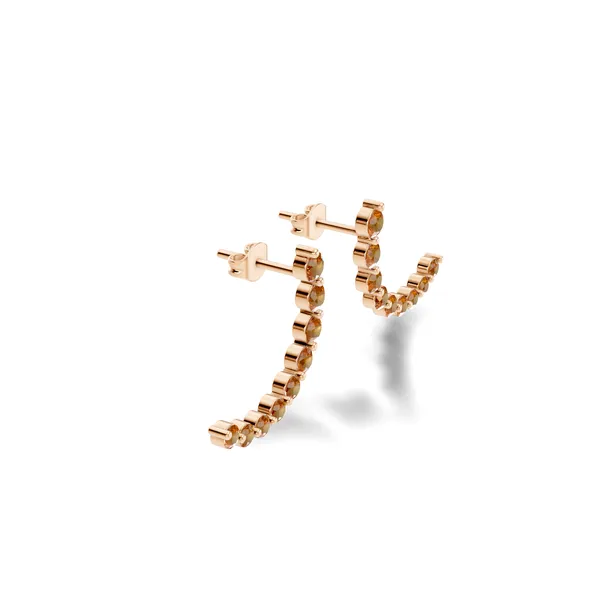 Orange_Stone_Stud_Earrings_For_Women