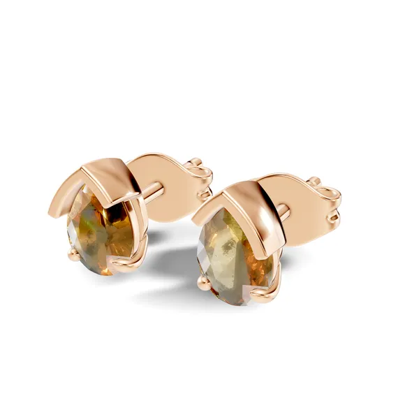 Rose_Gemstone_Stud_Earrings