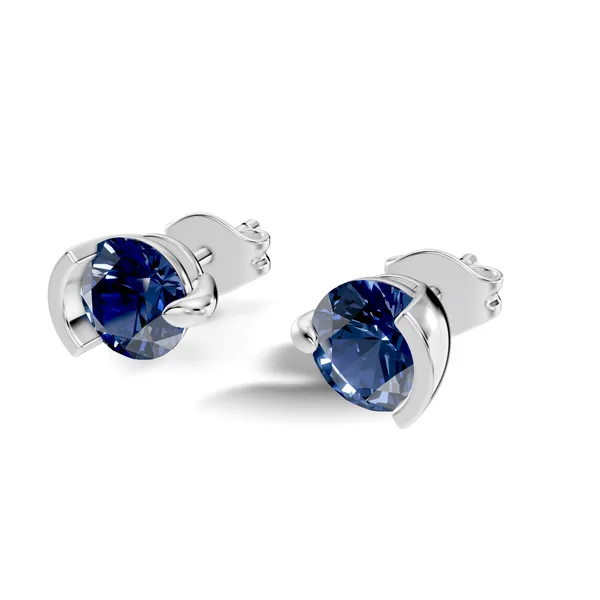 Blue_Stone_Stud_Earrings_For_Women