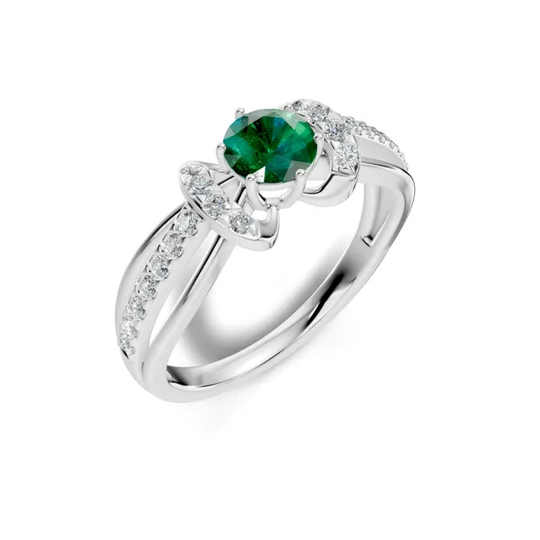 Emerald_Stone_Halo_Ring_For_Women