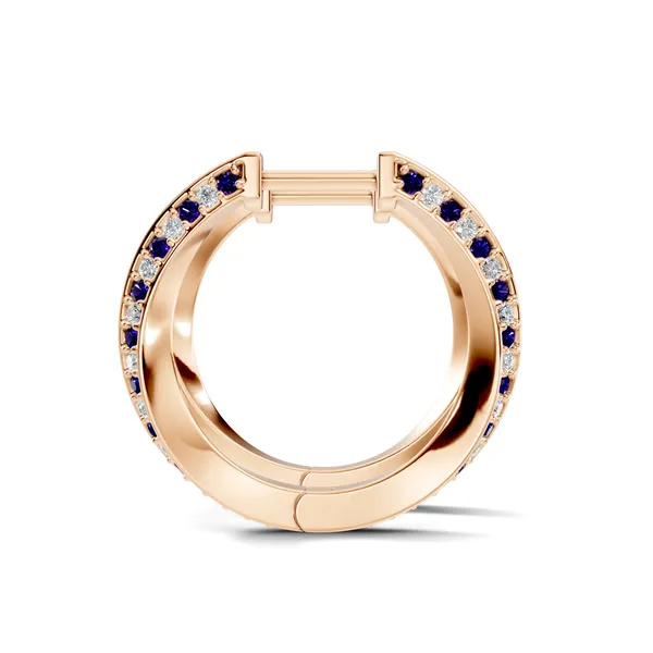 Rose_Blue_Stone_Hoop_Earrings_For_Women