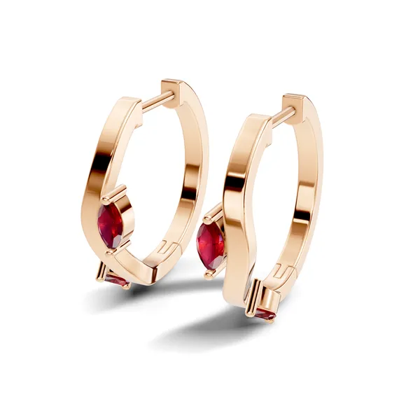 Red_Stone_Hoop_Earrings_For_Women