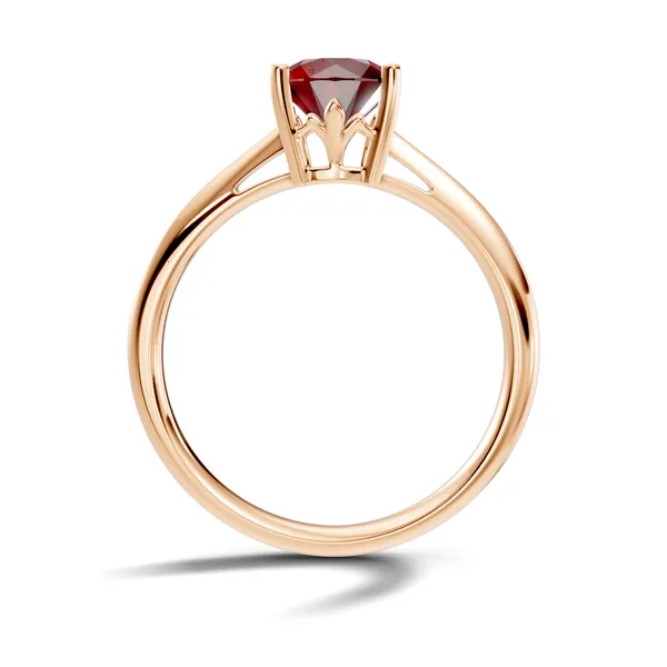 Red_Stone_Solitaire_Ring_For_Women