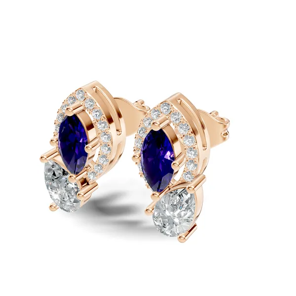 Rose_Stone_Stud_Earrings_For_Women