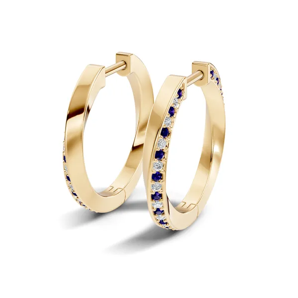 Rose_Blue_Stone_Hoop_Earrings_For_Women