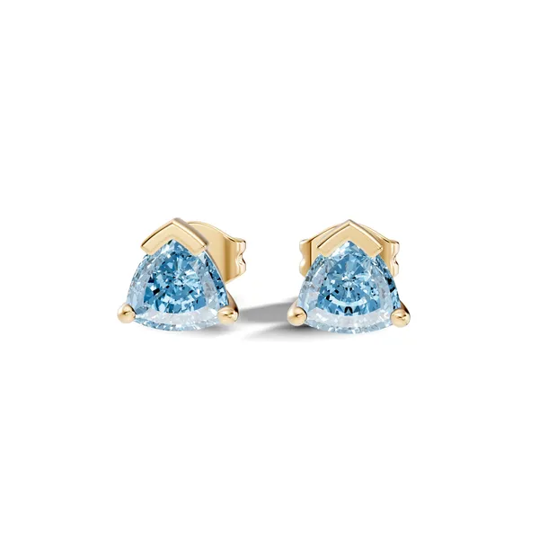 Blue_Stone_Triangular_Stud_Earrings_For_Women