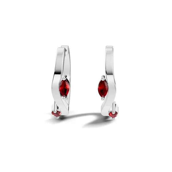 Red_Stone_Hoop_Earrings_For_Women