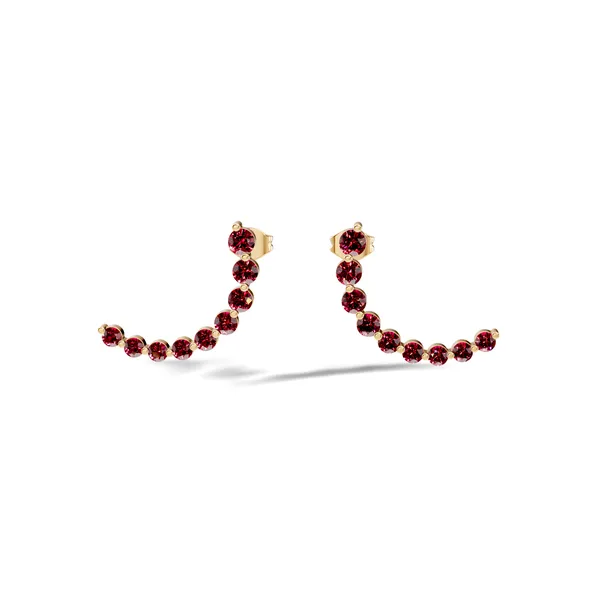 Rose_Red_Stone_Ear_Climber_Earrings_For_Women