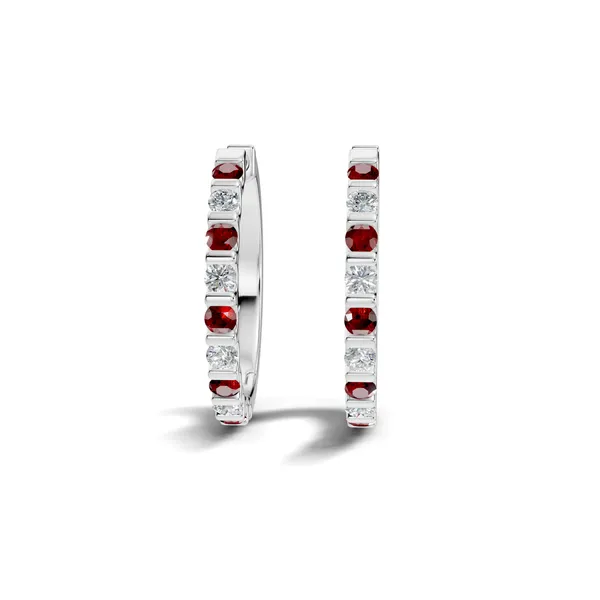 Red_And_Clear_Stone_Hoop_Earrings_For_Women