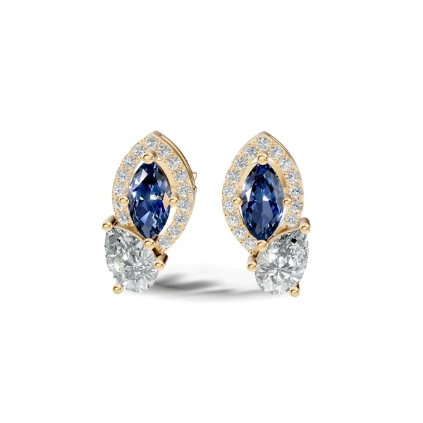 Rose_Gemstone_Stud_Earrings_For_Women