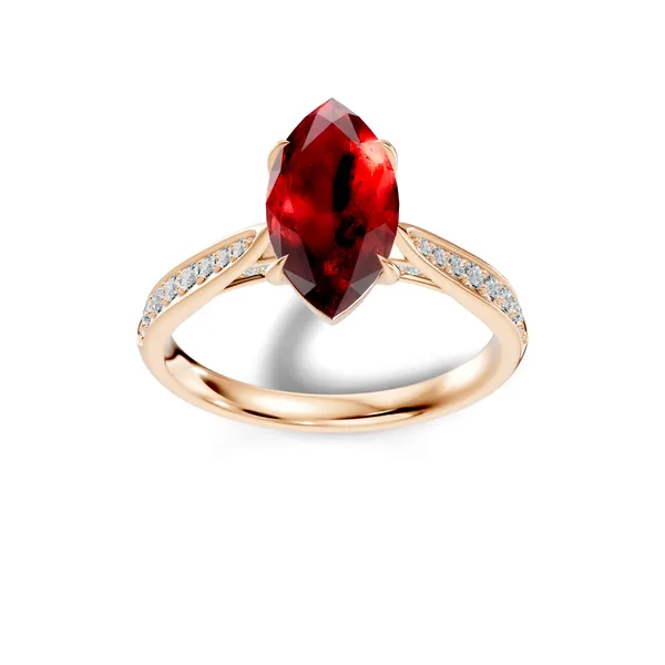 Red_Stone_Solitaire_Ring_For_Women