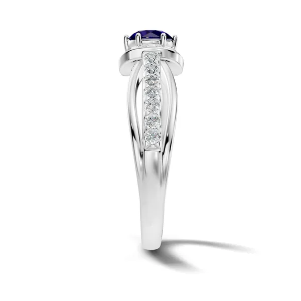 Blue_Stone_Cluster_Ring_For_Women