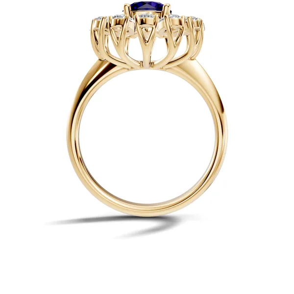 Blue_Stone_Floral_Ring_For_Women